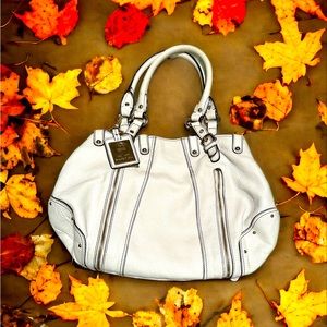 GUC Etienne Agnier White Leather Purse